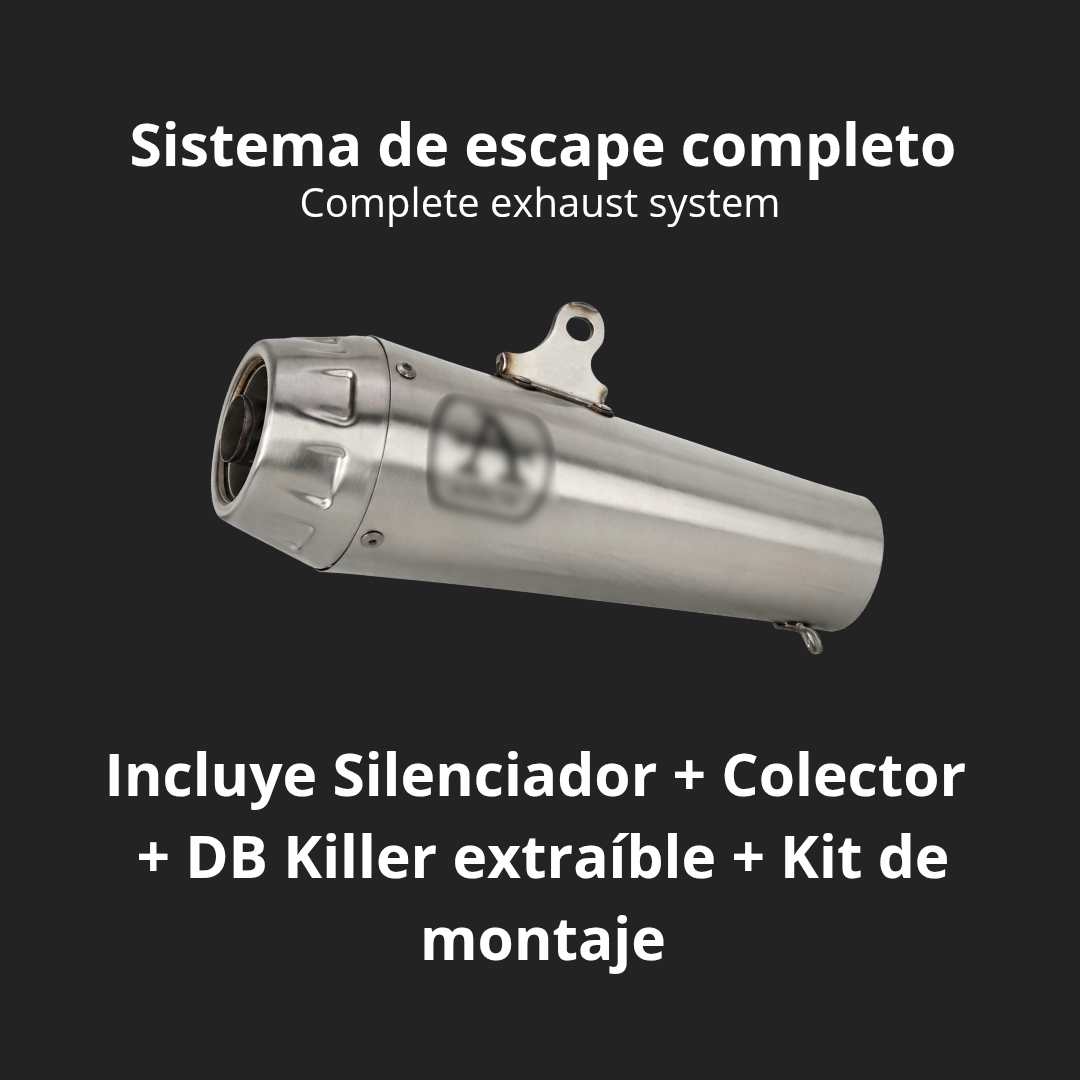 Escape completo Yamaha MT-07 2014-2026